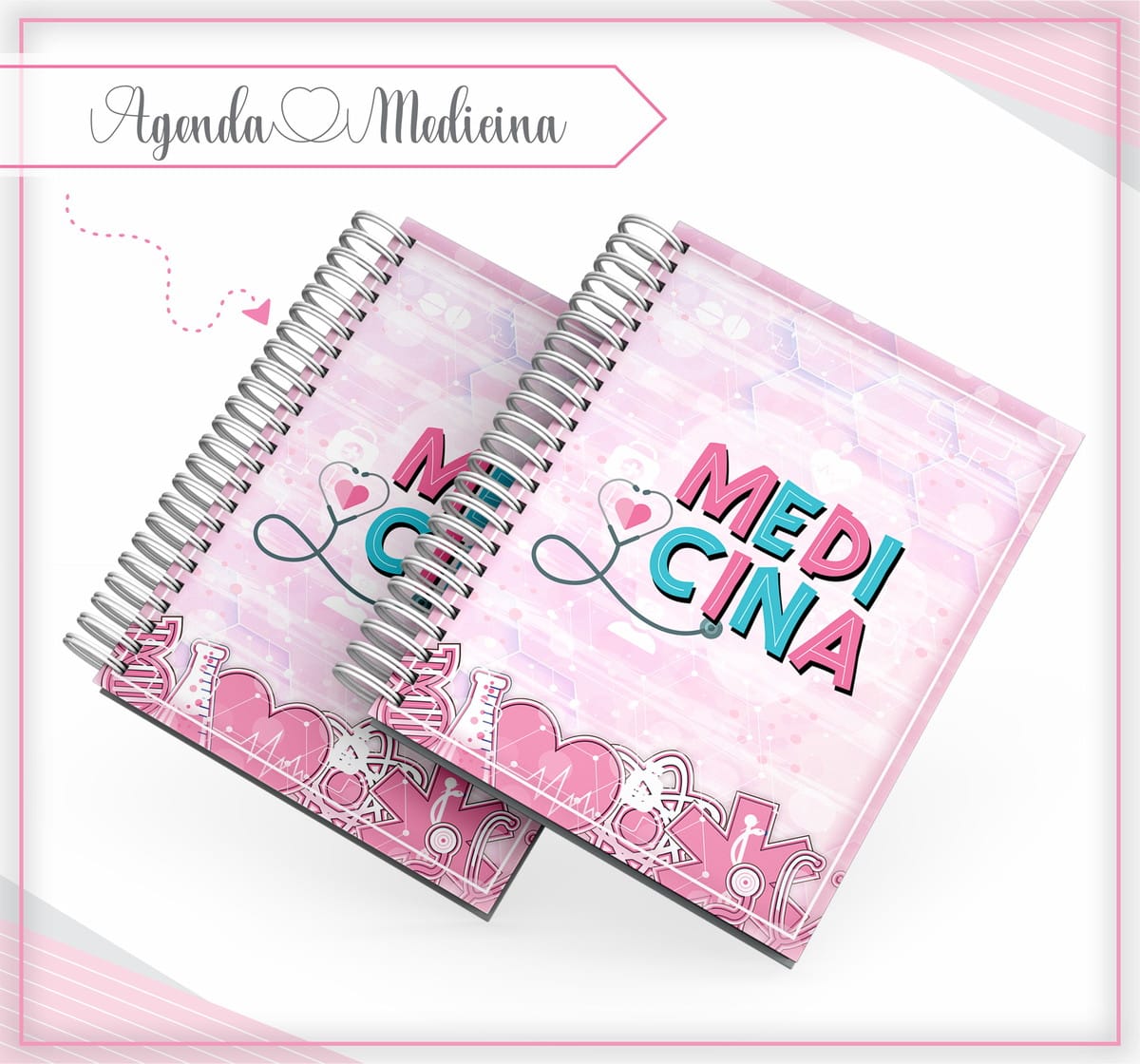 Agenda Medicina Feminina Digital para Imprimir e Personalizar 4 Agenda Medicina Feminina Digital para Imprimir e Personalizar - Imagem 4