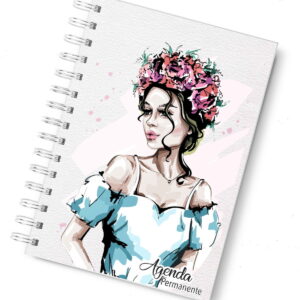 agenda permanente feminina com 2 capas