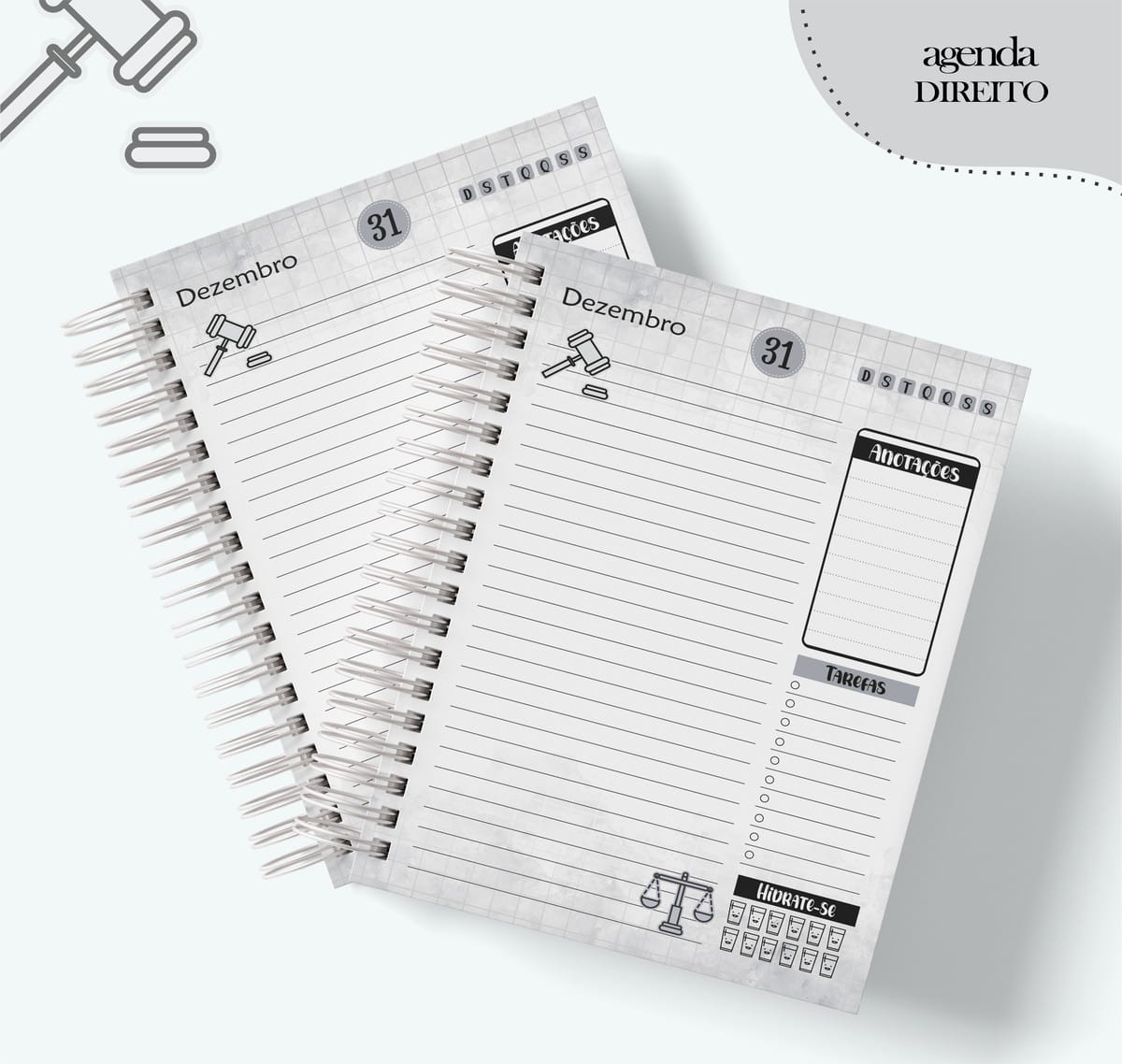 Agenda Digital Direito Masculina Personalizável 3 Agenda Digital Direito Masculina Personalizável - Imagem 3