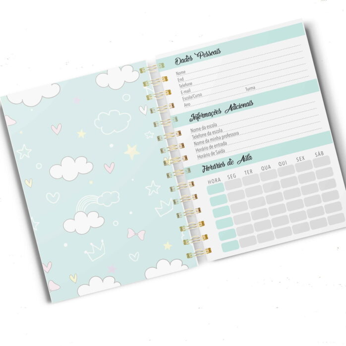 Agenda Recados Escolar Infantil