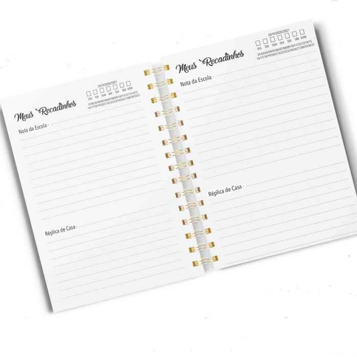Agenda Recados Escolar Infantil