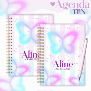 Agenda Teen 2026 Digital para Imprimir Borboletas Neon 37 Agenda Teen 2026 Digital para Imprimir Borboletas Neon