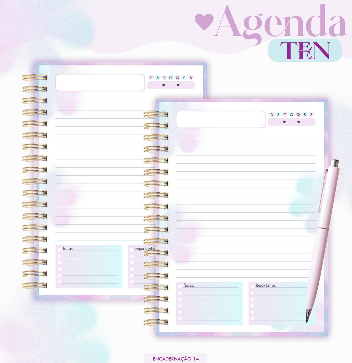 Agenda Teen 2026 Digital para Imprimir e Montar 2 Agenda Teen 2026 Digital para Imprimir e Montar - Imagem 2