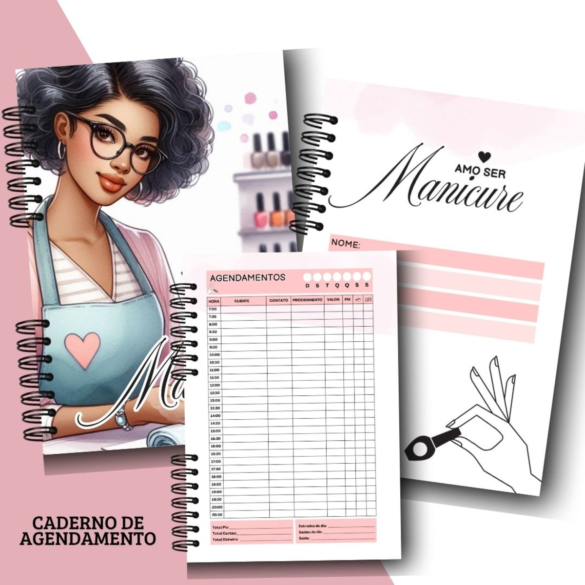 Agenda Manicure 2026 Digital para Imprimir e Personalizar 3 Agenda Manicure 2026 Digital para Imprimir e Personalizar - Imagem 3