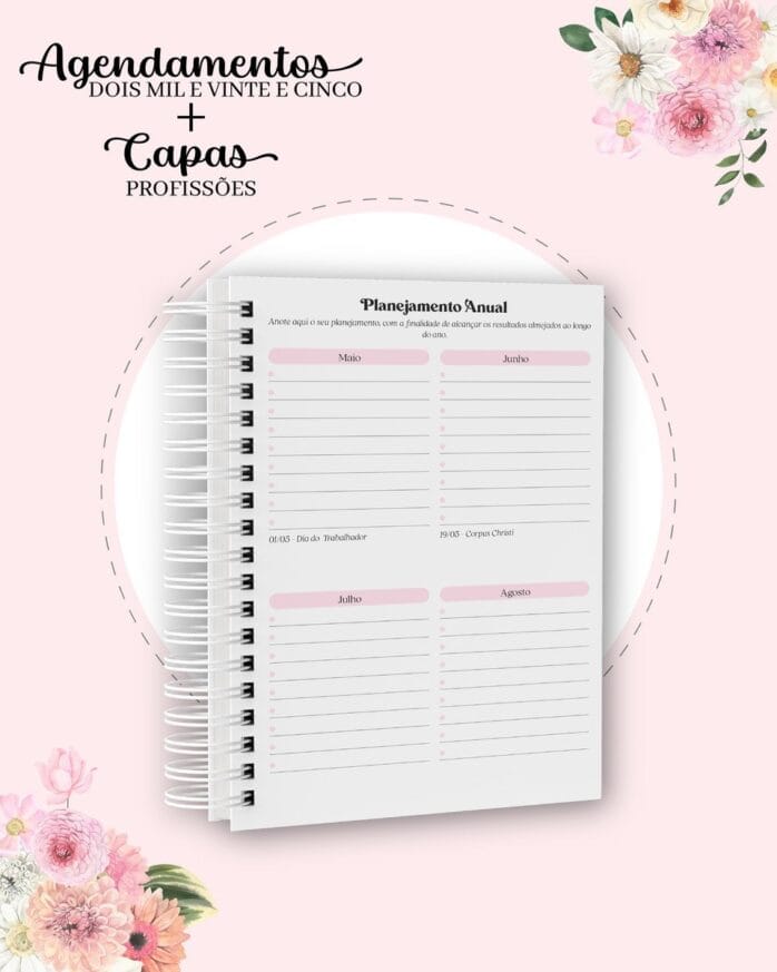 Agendamentos e Capas Profissões 2025