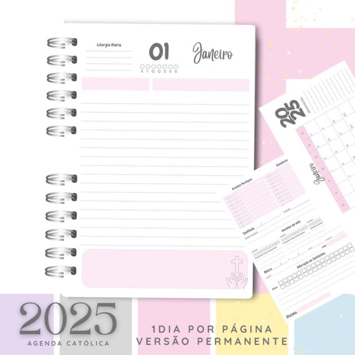 Agendas Católicas 2025 - Encadernação