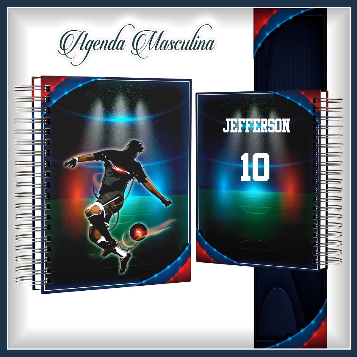 Agendas Masculinas Personalizadas em Arquivo Digital 5 Agendas Masculinas Personalizadas em Arquivo Digital