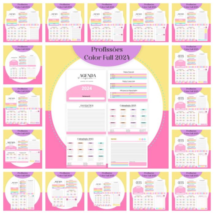 Agendas Profissões Femininas Candy Full