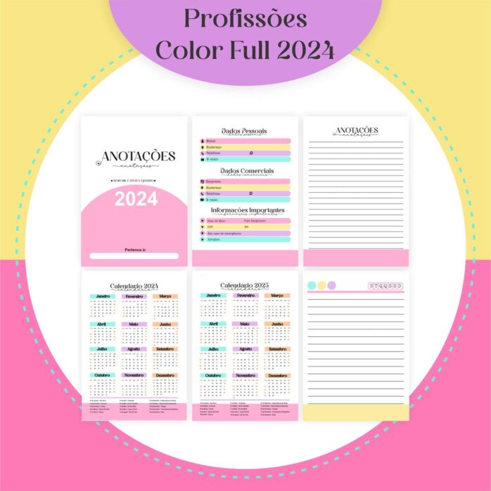 Agendas Profissões Femininas Candy Full