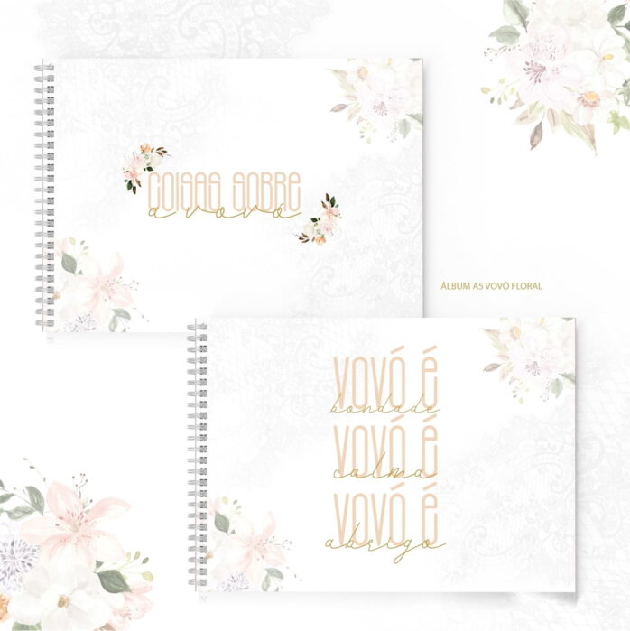 Álbum A5 Vovó Floral