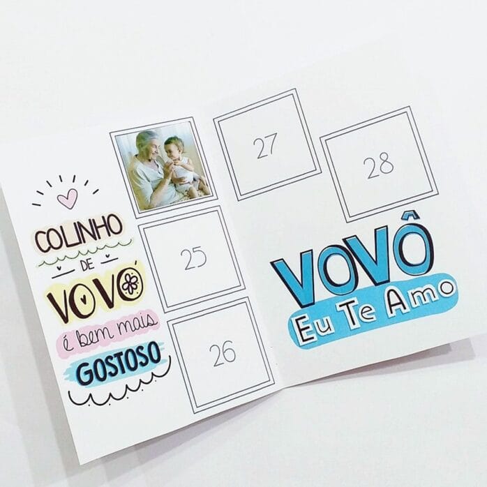 Álbum de Figurinhas Dia dos Avós
