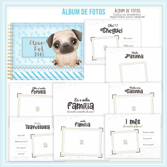 Álbum de Fotos Pet Cachorrinho