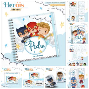 Álbum de Memórias Super Heróis Combo Digital para Imprimir 7 Álbum de Memórias Super Heróis Combo Digital para Imprimir