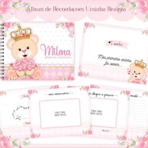 Álbum do Bebê Ursinha Realeza