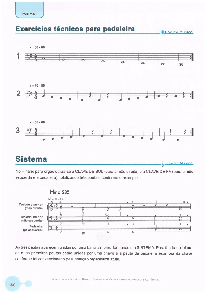 Apostila Estudos para Órgão Eletrônico Hinário CCB Vol 1 PDF 8 Apostila Estudos para Órgão Eletrônico Hinário CCB Vol 1 PDF