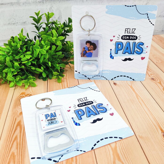 Arquivo Card e Chaveiro Dia dos Pais Png e pdf