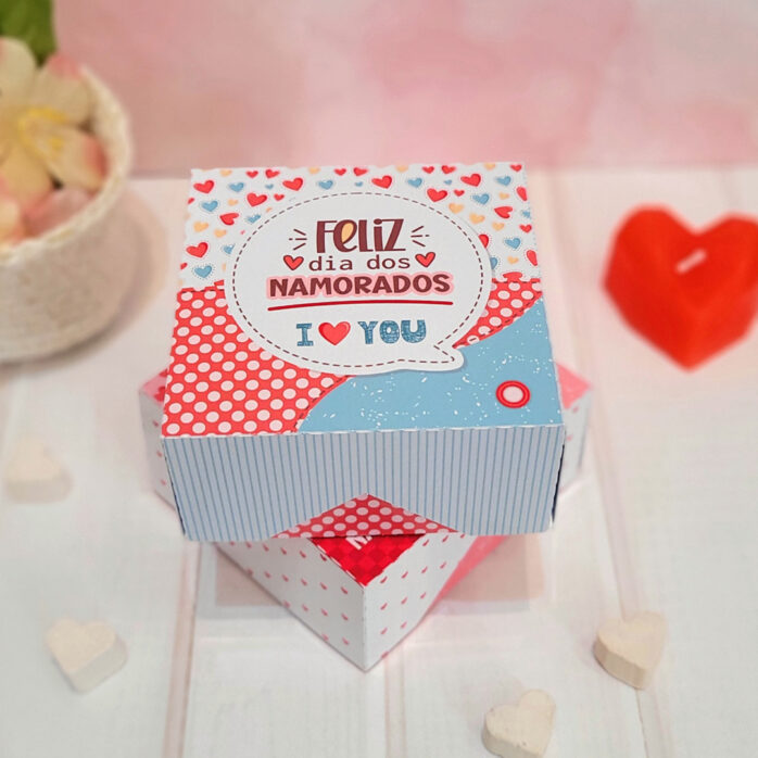 Arquivo Corte Caixa Doces Namorados Tesourete e Máquina