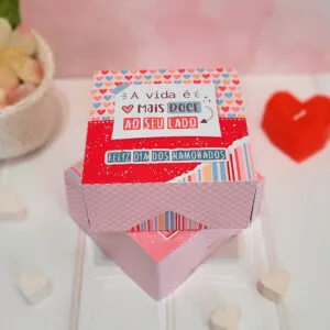 Arquivo Corte Caixa Doces Namorados Tesourete e Máquina