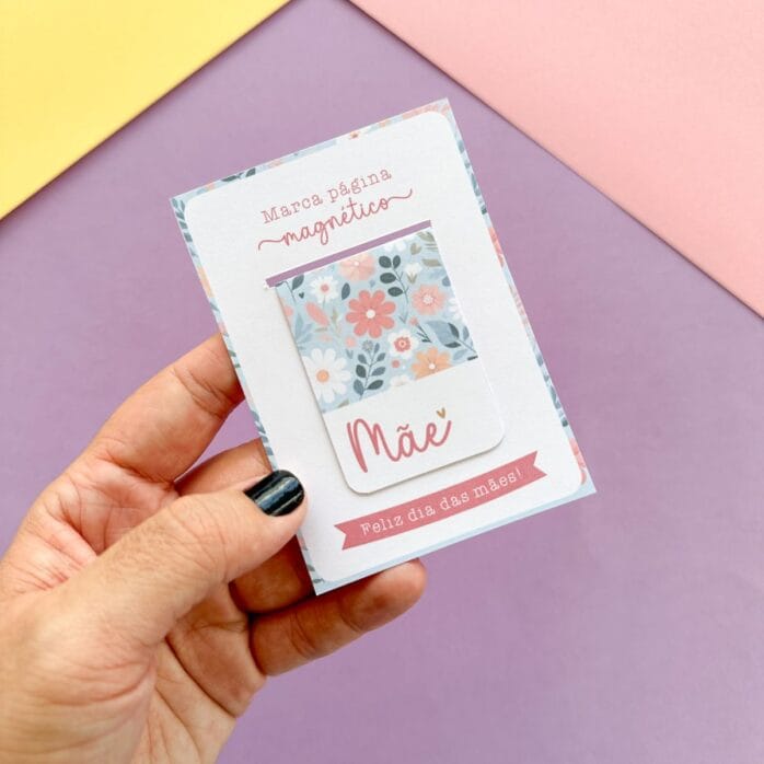 Arquivo Corte Dia das Mães Marca Página Magnético 4 Modelos