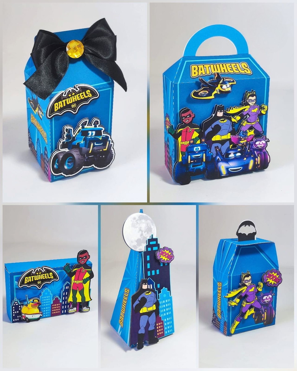 Arquivo Corte Batwheels Studio e PDF Kit Festa Infantil 1 Arquivo Corte Batwheels Studio e PDF Kit Festa Infantil