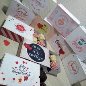 Arquivo de Corte Caixas para Dia dos Namorados 6 doces