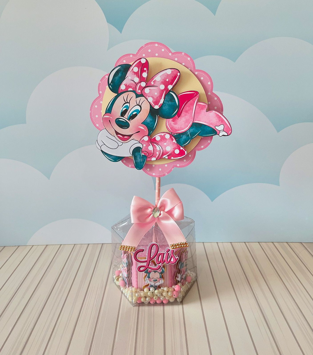 Arquivo de Corte Minnie Luxo para Centro de Mesa 1 Arquivo de Corte Minnie Luxo para Centro de Mesa