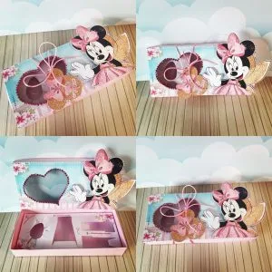 Arquivo De Corte Cesta Páscoa Minnie Rosa Silhouette