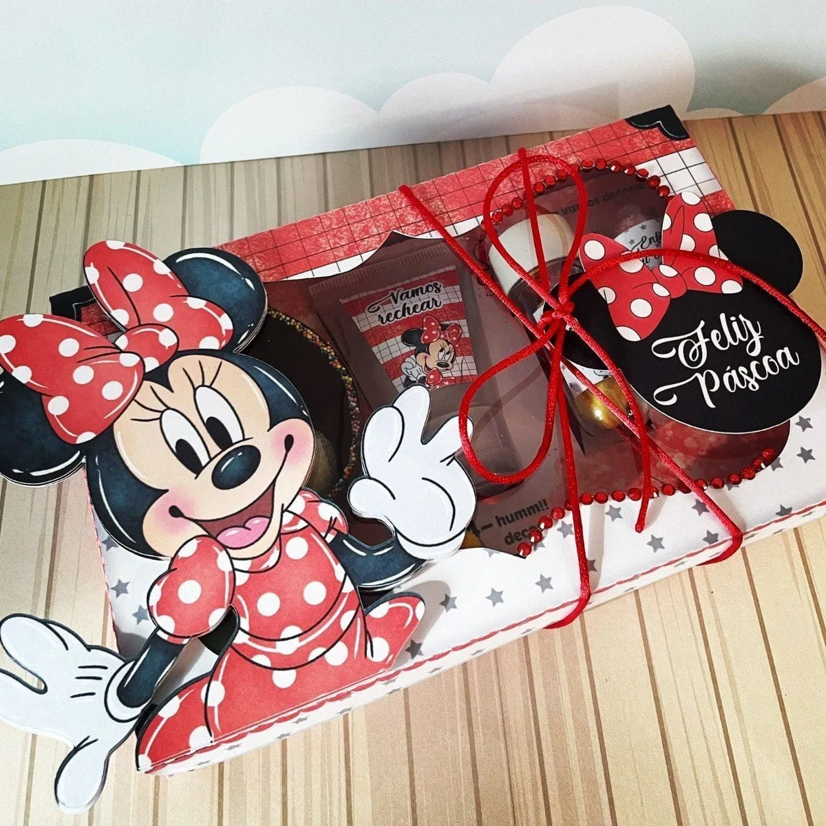 Arquivo De Corte Cesta Páscoa Minnie Vermelha Silhouette 5 Arquivo De Corte Cesta Páscoa Minnie Vermelha Silhouette