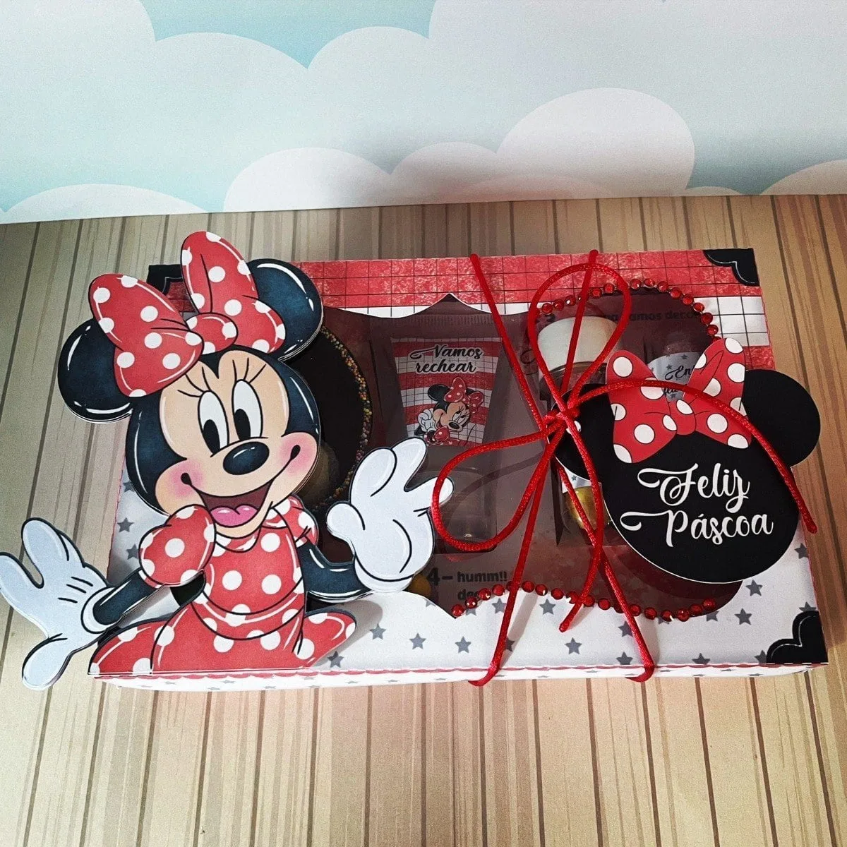 Arquivo De Corte Cesta Páscoa Minnie Vermelha Silhouette 2 Arquivo De Corte Cesta Páscoa Minnie Vermelha Silhouette