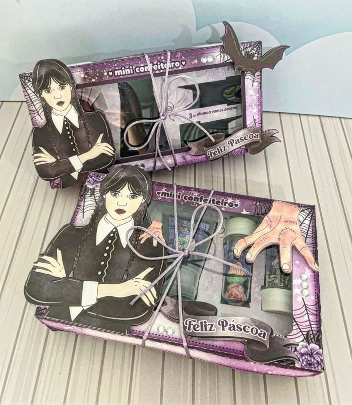 Arquivo De Corte Cesta Páscoa Wandinha Silhouette Tesourete