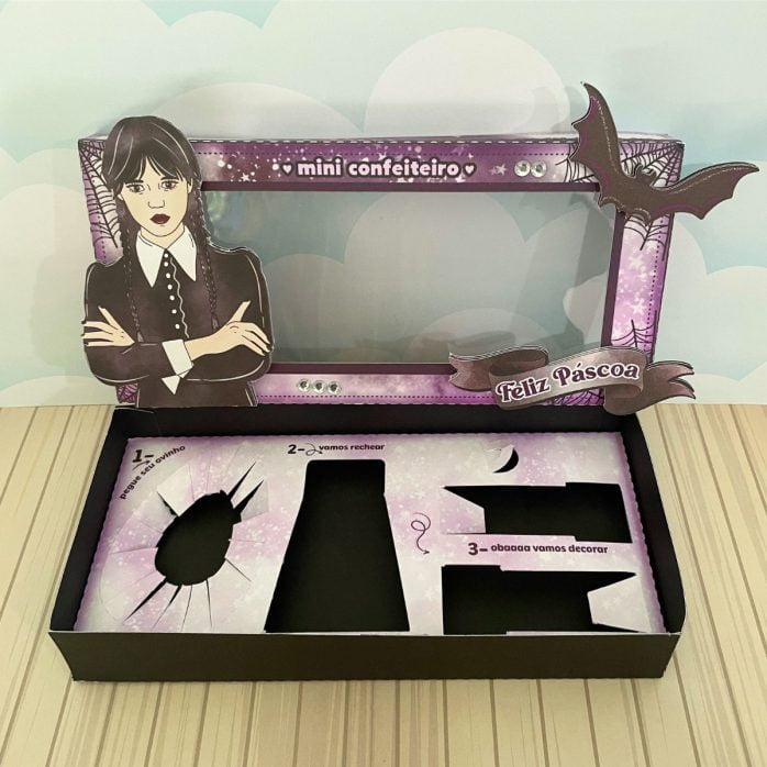 Arquivo De Corte Cesta Páscoa Wandinha Silhouette Tesourete