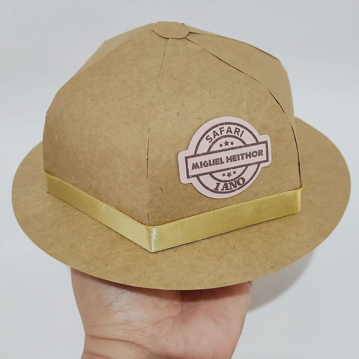 Arquivo de Corte Chapéu Safari para Lembrancinhas 1 Arquivo de Corte Chapéu Safari para Lembrancinhas