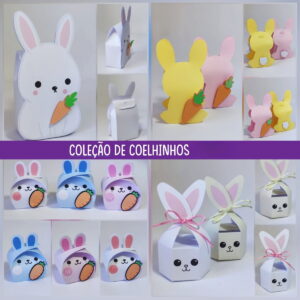arquivo de corte coelhinhos pascoa studio e pdf