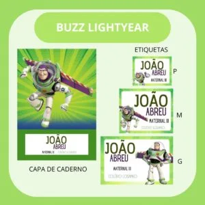 Arquivo de Corte Etiqueta Escolar Buzz Lightyear