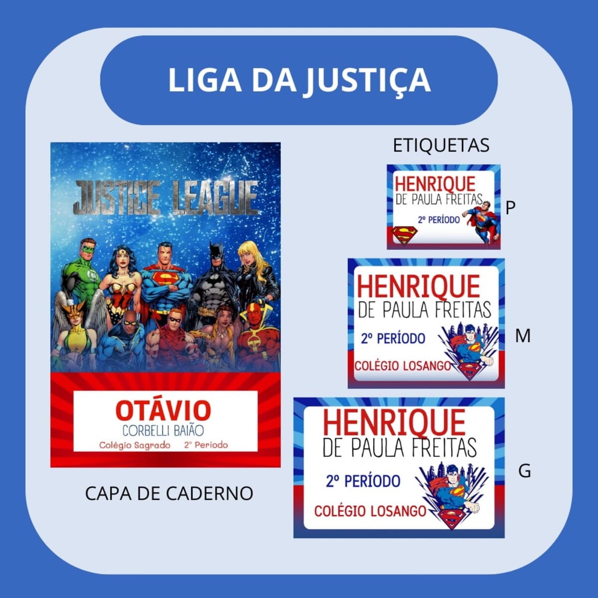 Arquivo de Corte Etiqueta Escolar Liga da Justiça Digital 1 Arquivo de Corte Etiqueta Escolar Liga da Justiça Digital