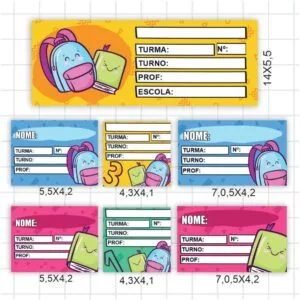 Arquivo de Corte Etiquetas Básicas | Volta às Aulas