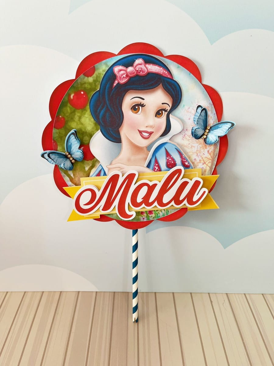 Arquivo de Corte Branca de Neve para Festa Luxuosa 4 Arquivo de Corte Branca de Neve para Festa Luxuosa - Imagem 4