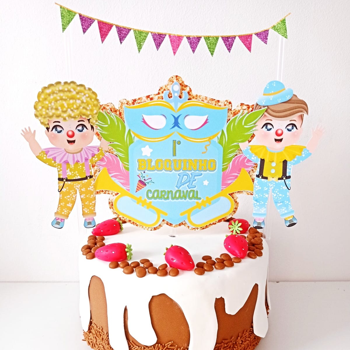 Arquivo de Corte Festa Carnaval Infantil Azul Studio e PDF 2 Arquivo de Corte Festa Carnaval Infantil Azul Studio e PDF - Imagem 2