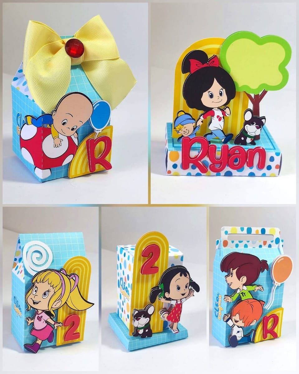 Arquivo de Corte Cléo e Cuquin para Festa em Studio e PDF 1 Arquivo de Corte Cléo e Cuquin para Festa em Studio e PDF