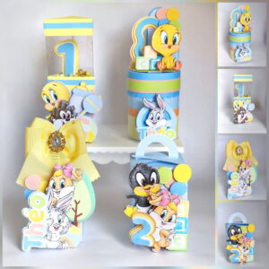 Kit Festa Looney Tunes Arquivo de Corte em Studio e PDF 8 arquivo de corte festa looney tunes luxo studio e pdf