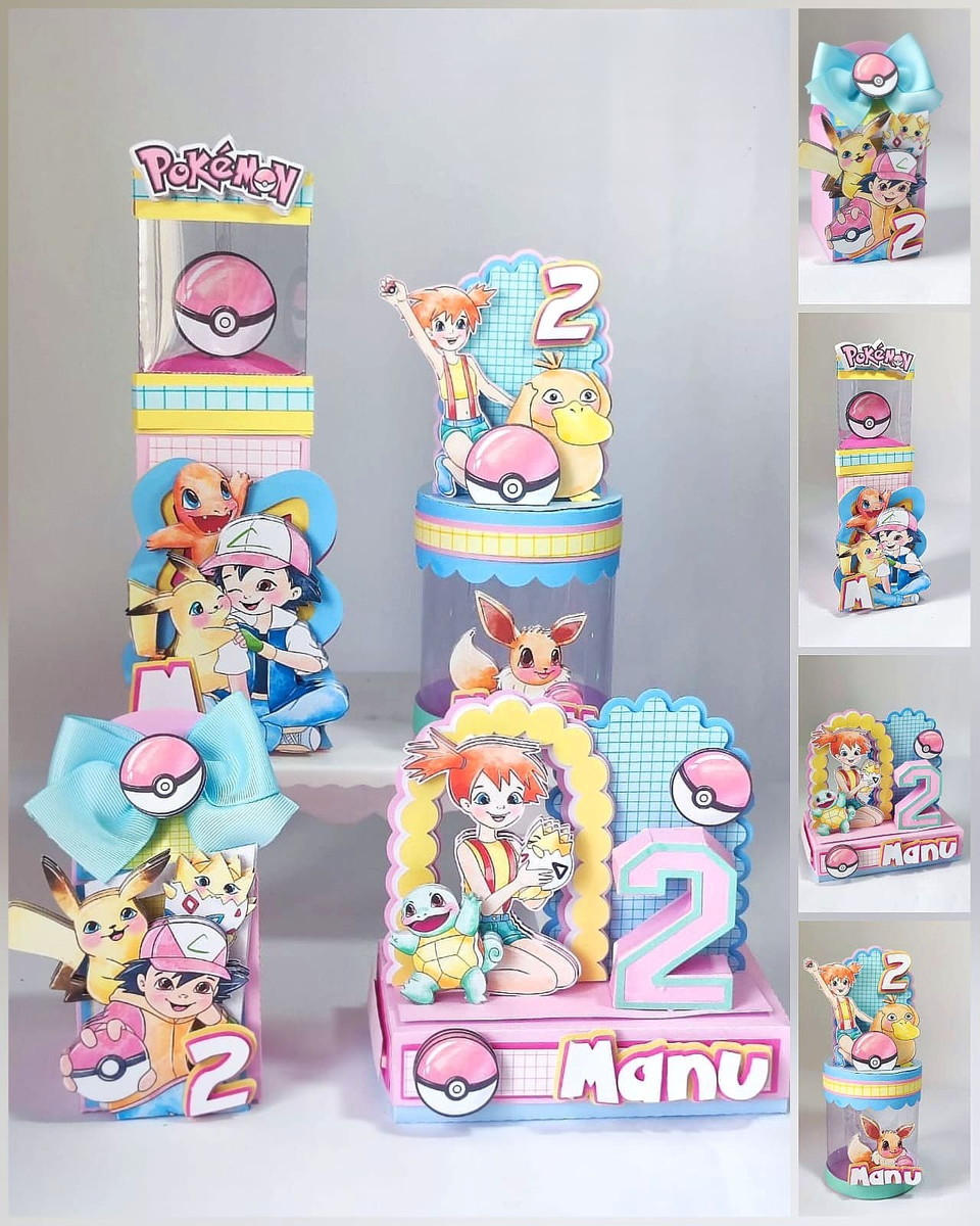 Arquivo de Corte Festa Pokémon Menina Studio e PDF 1 Arquivo de Corte Festa Pokémon Menina Studio e PDF