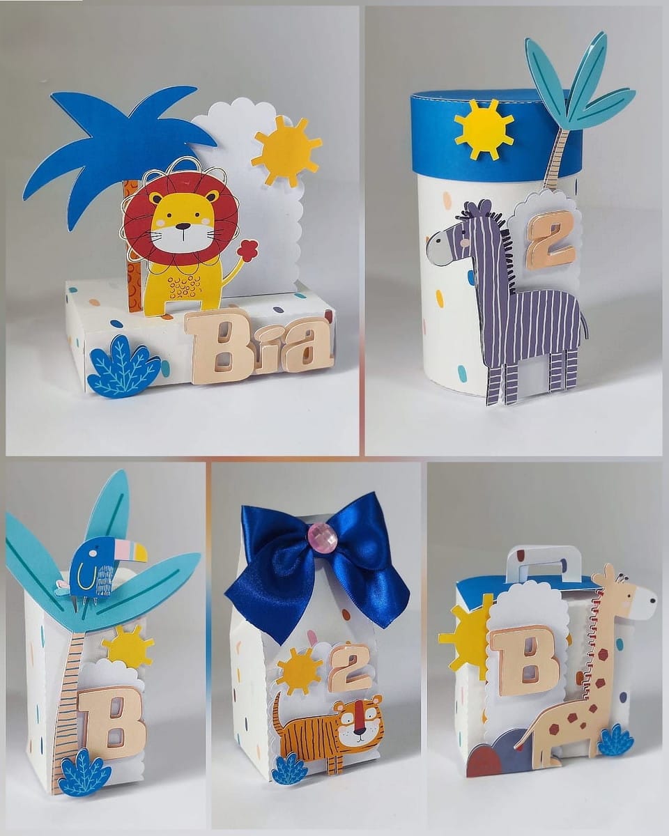 Arquivo de Corte Safari para Festa Infantil em Studio e PDF 1 Arquivo de Corte Safari para Festa Infantil em Studio e PDF