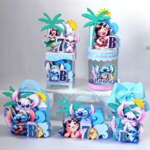 Kit Arquivo de Corte Festa Stitch Aquarela Luxo 17 arquivo de corte festa stitch aquarela luxo studio e png