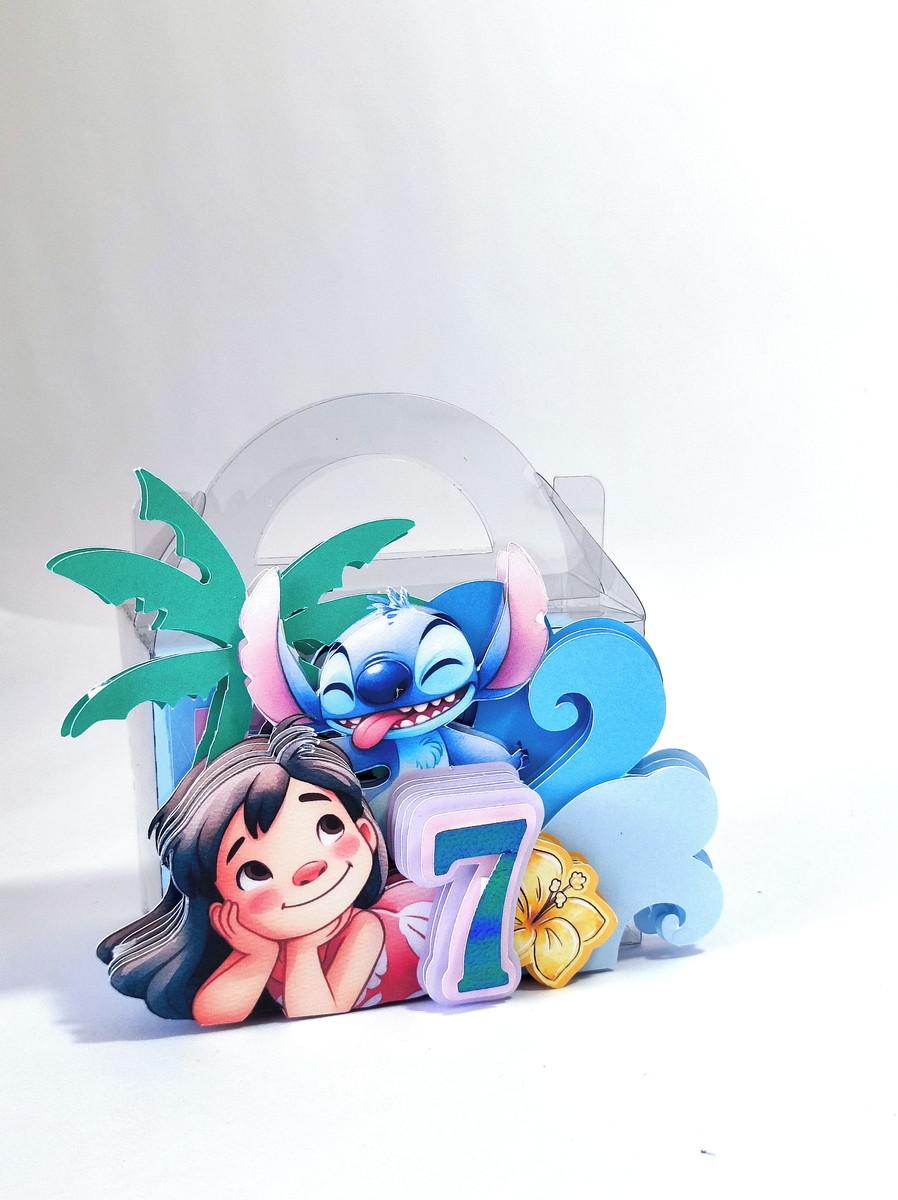 Kit Arquivo de Corte Festa Stitch Aquarela Luxo 4 Kit Arquivo de Corte Festa Stitch Aquarela Luxo - Imagem 4
