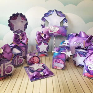Arquivo de Corte Galáxia Kit Digital para Festa de 15 Anos