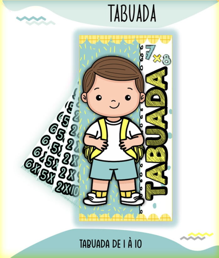 Arquivo de Corte Tabuada Menino e Menina