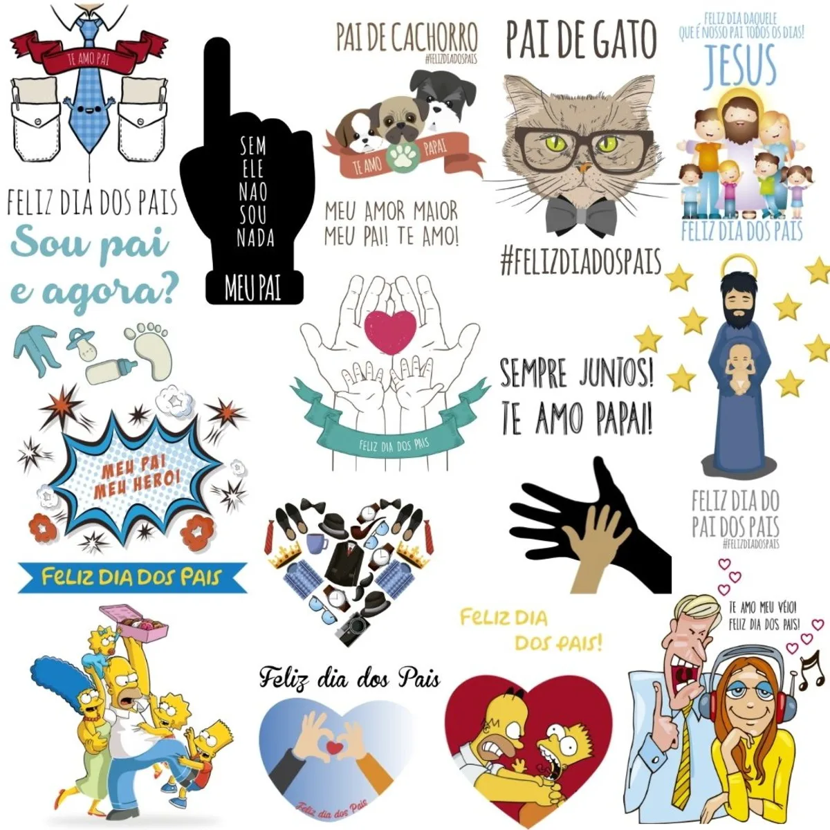 Arquivo Dia dos Pais Frases Lettering Vetor Corel Draw