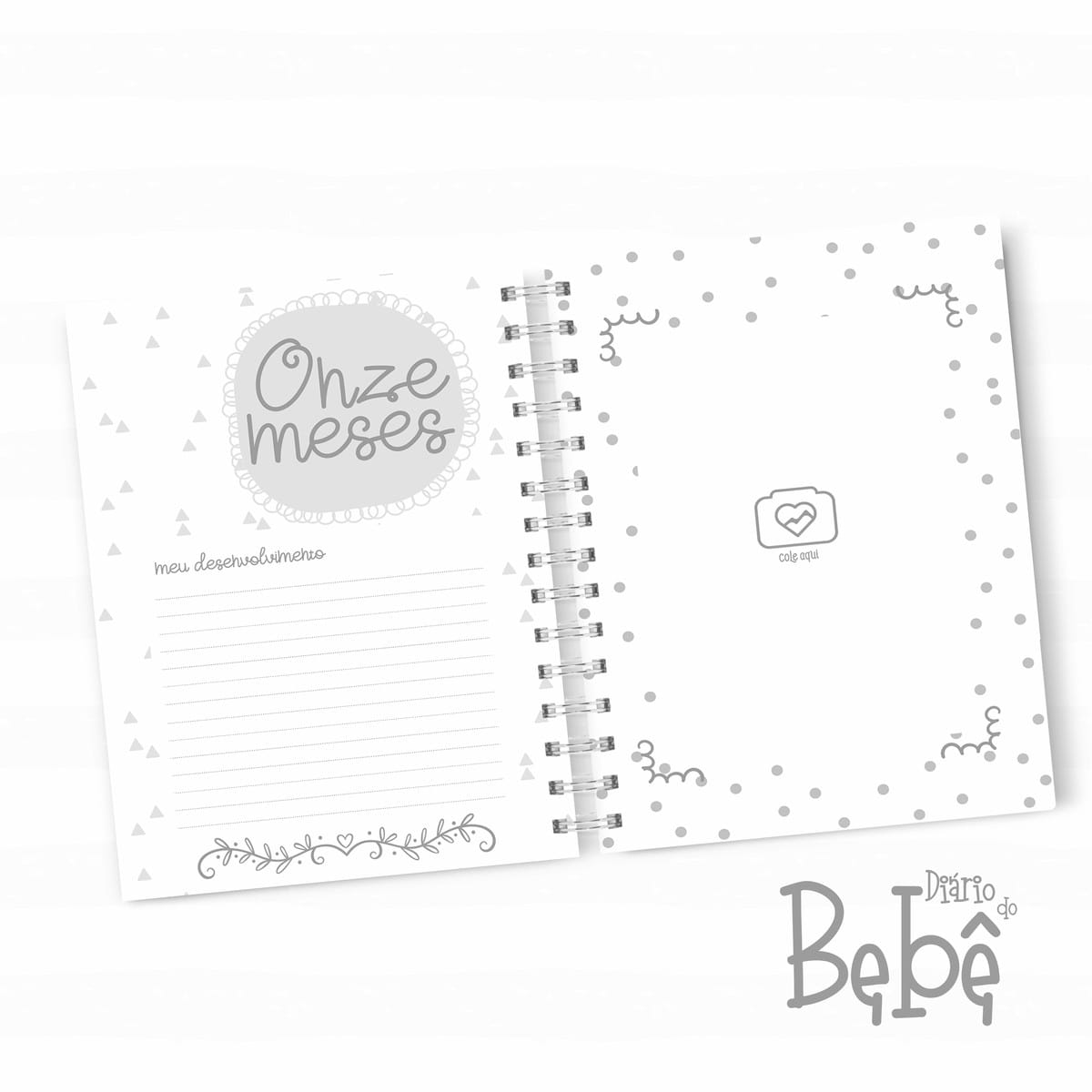Diário do Bebê Personalizado com 102 Páginas A5 2 Diário do Bebê Personalizado com 102 Páginas A5 - Imagem 2