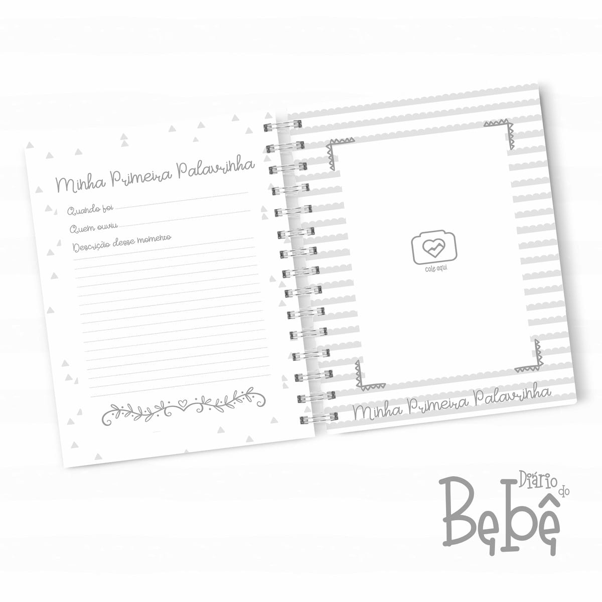 Diário do Bebê Personalizado com 102 Páginas A5 4 Diário do Bebê Personalizado com 102 Páginas A5 - Imagem 4