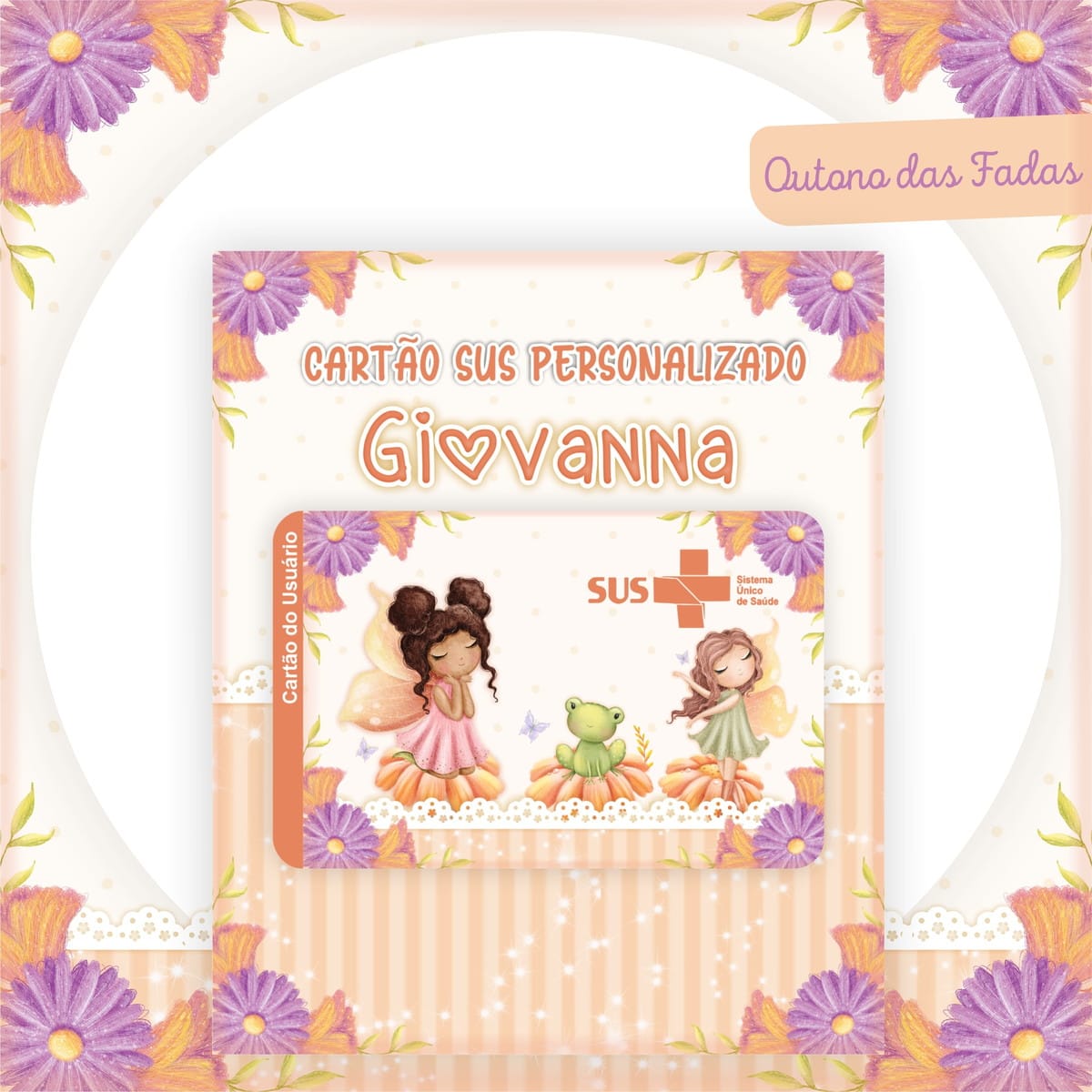 Arquivo Digital Baby Outono das Fadas para Encadernação 3 Arquivo Digital Baby Outono das Fadas para Encadernação